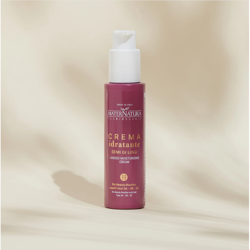 Crema idratante capelli ricci ai semi di lino 100 ml - MaterNatura Crema idratante capelli ricci ai semi di lino 100 ml - MaterNatura